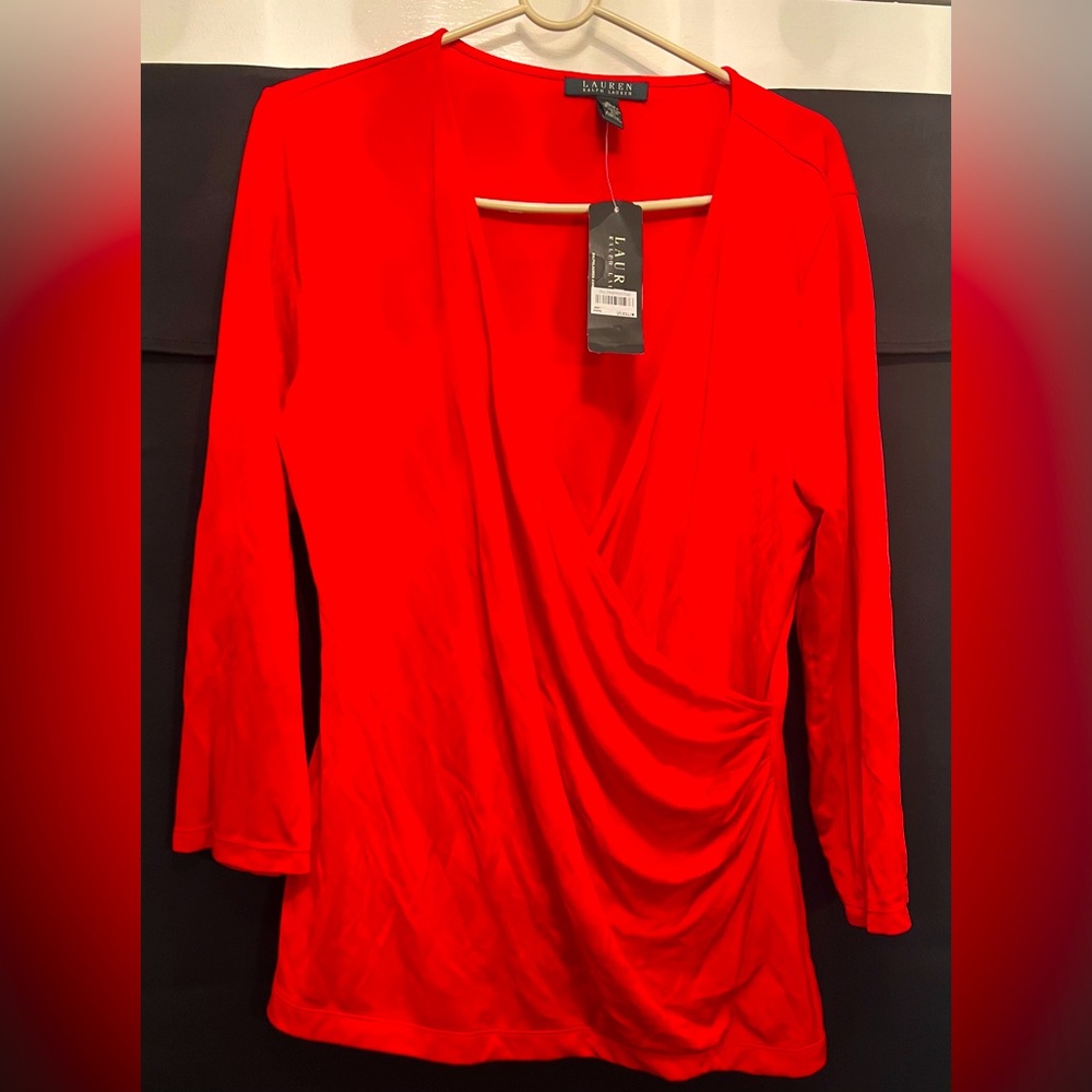 NWT-Red Ralph Lauren blouse